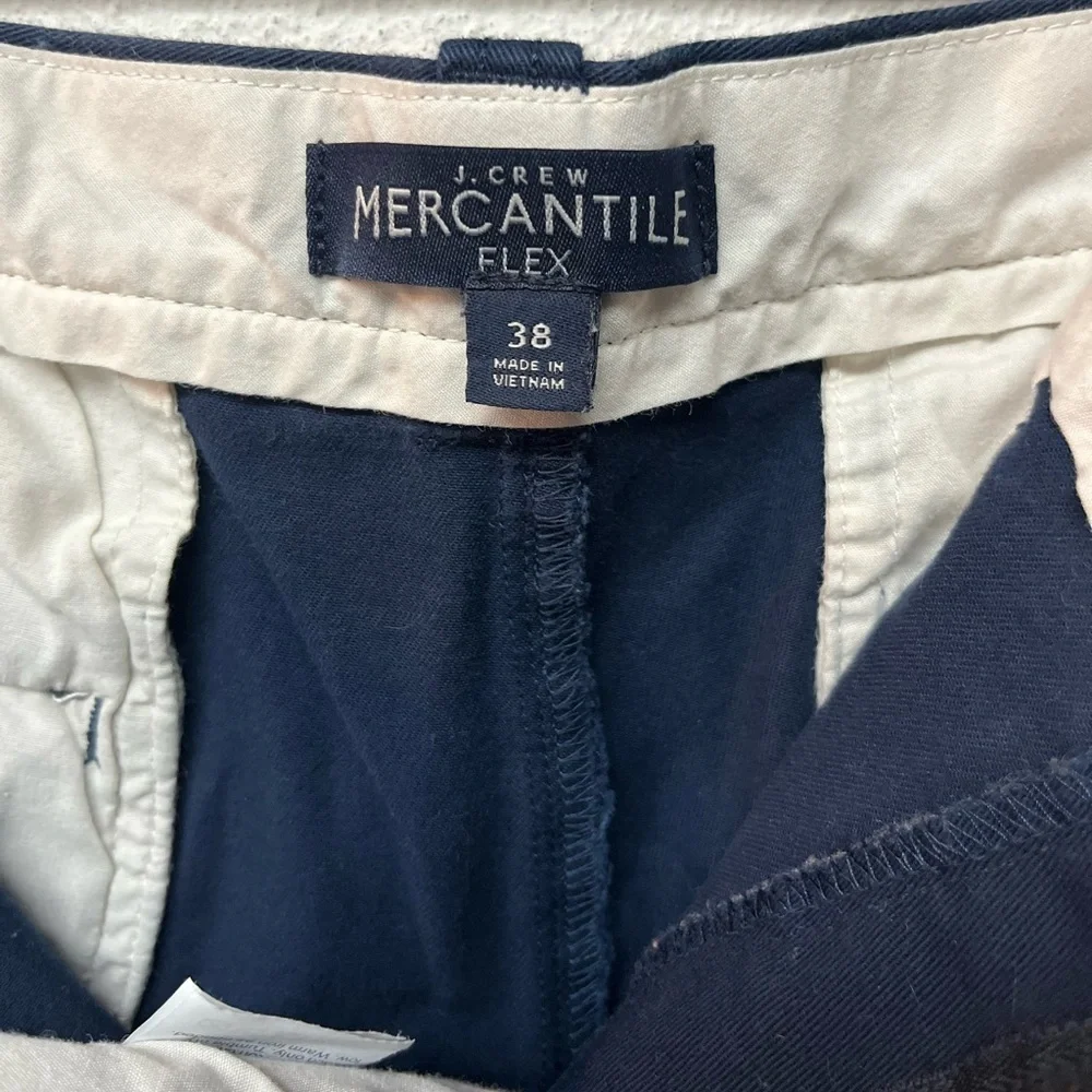 J. Crew Dark Blue Flat Front Men's Shorts